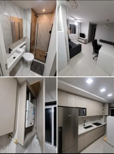 Alugo apartamento reformado em condomínio fechado 2 quartos