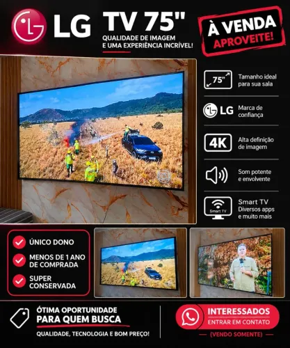 TV LG 75 polegadas