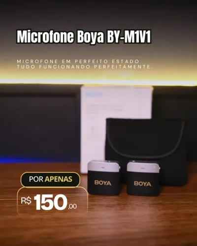 Microfone de lapela Boya By-M1V1