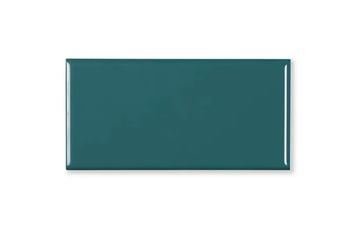 Revestimento Esmaltado Brilhante Borda Bold Paris Marais Verde 10x20cm
