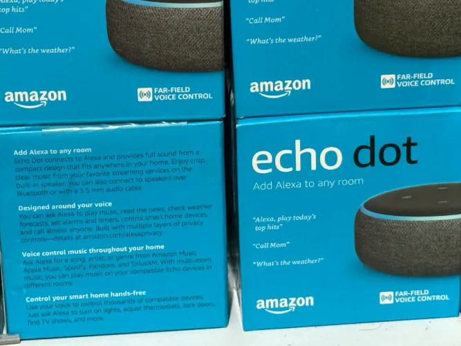 Echo Dot 3ª Geração Alexa Preto - Novo e Lacrado