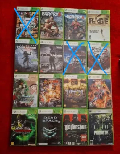 LOTE DE JOGOS XBOX 360