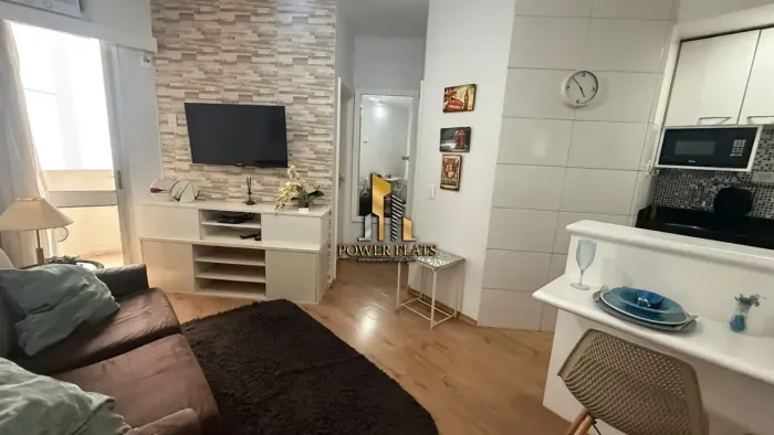 Studio mobiliado de 1 dormitório com vaga para locação no Jardim Paulista próximo a Paulis