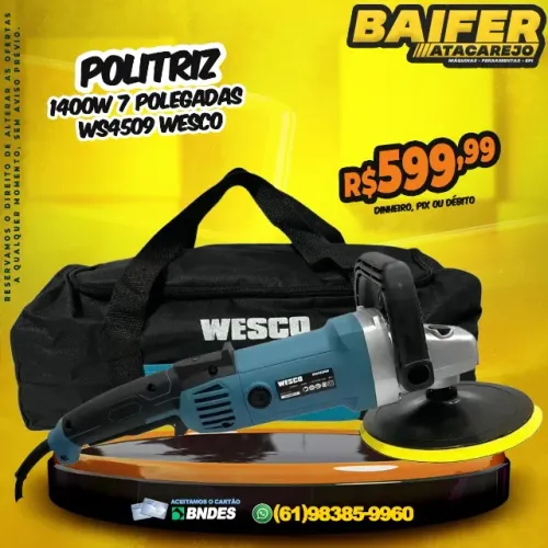 Politriz 1400w 7 Polegadas Ws4509 Wesco
