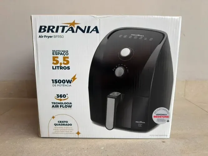 Fritadeira Airfryer Britânia 5,5L 1500W BFR50 Redstone 110V - Lacrada e com nota fiscal