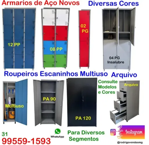 Armários de aço para Comercio escola vestiário academia indústria casa auto Escaninho