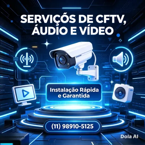 Serviços de CFTV, Áudio e Vídeo: Instalação, Reparo e Configuração