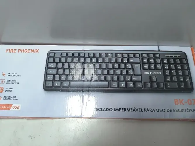 Lt 017 Teclado Impermeavel para Uso de Escritorio BK-07 Fire Phoenix