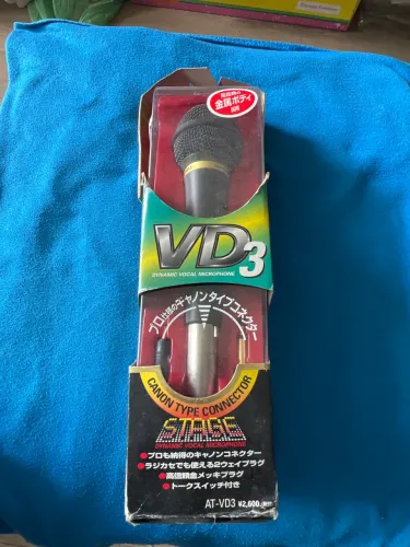 Microfone áudio técnica at-vd3 novo sem uso .