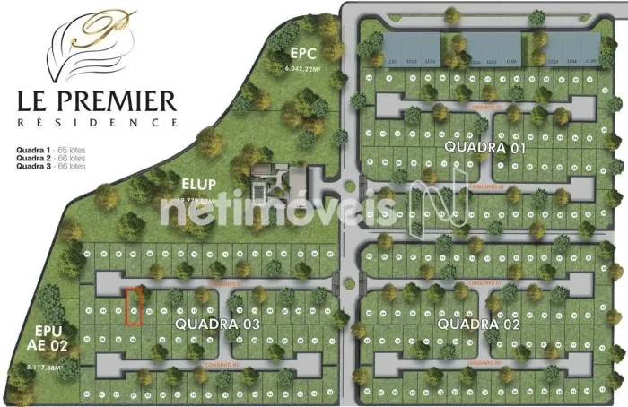 Lote à venda no Le Premier Résidence  Jardim Botânico, Brasília/DF
