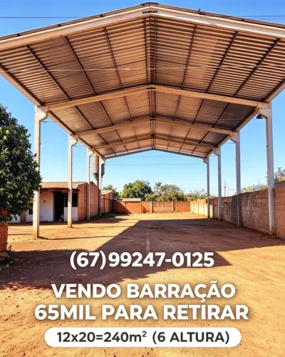 Terreno com barracão