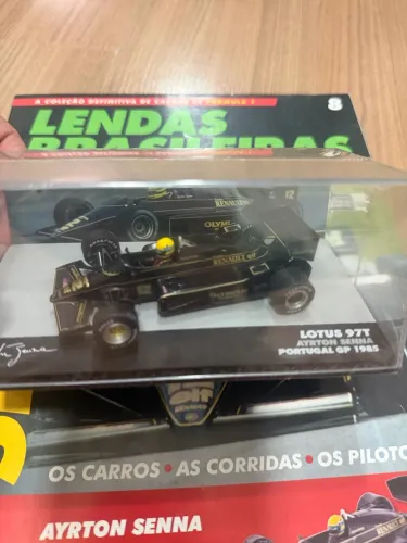 Miniatura Lótus 1985 - Senna