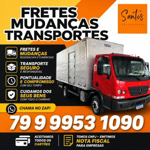 Faço frete, mudanças e carretos em toda região de Aracaju  fretes transportes e mudanças 