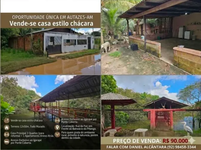 Casa em Autazes-AM estilo chácara
