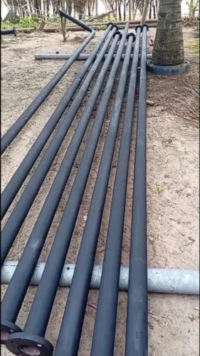 Tubos de aço. Flagrados irrigação