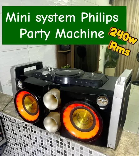 Mini System Philips 240w Usb Hifi Rms Karaoke Mp3