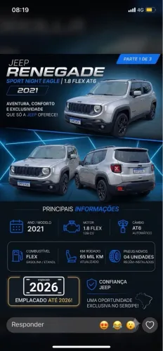 Jeep Renegade Sport 1.8 4X2 Flex 16V Aut. 2021