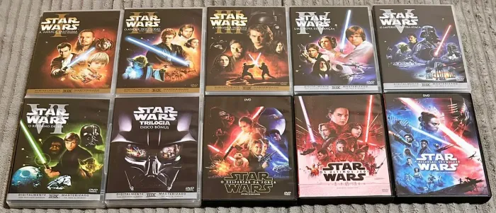 Dvds Lote com 10 Dvds Star Wars Filmografia Saga Completa