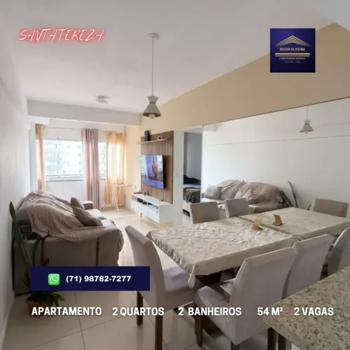APARTAMENTO 2 QUARTOS (1 SUÍTE), 54M², EM SANTA TERESA
