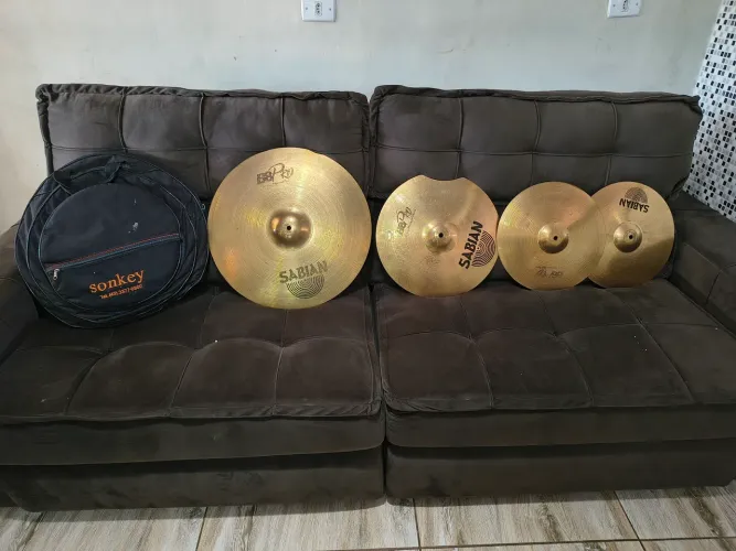 Pratos de bateria acústica sabian B8 pró 