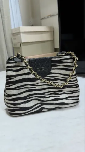 BOLSA AREZZO ZEBRA COURO