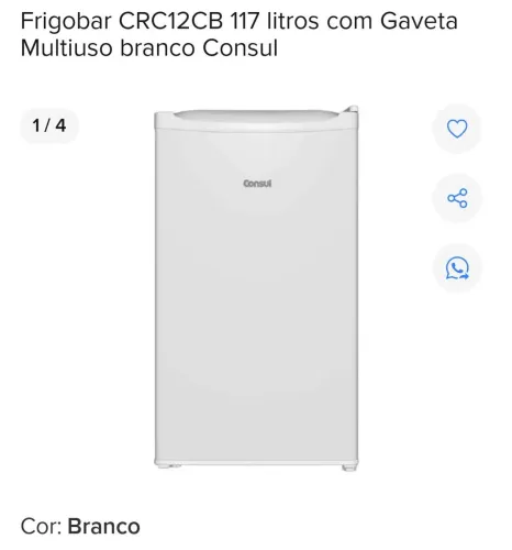 Frigobar Consul 120l Branco 127V
