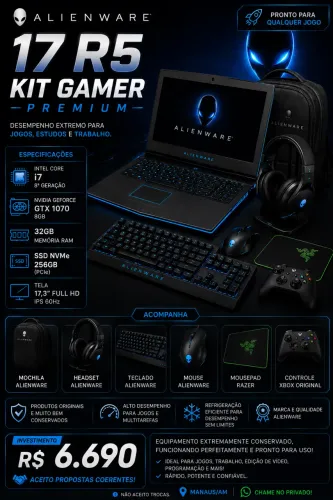 Alienware 17 R5 + Kit Gamer Premium