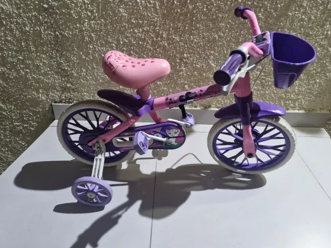 Bicicleta Infantil Nathor Cat Aro 12 com Rodinhas