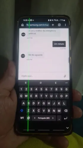 Samsung S20 Plus (com risco verde)