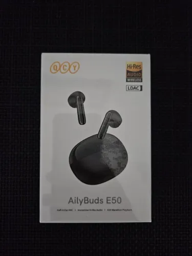  Fone Bluetooth QCY AilyBuds E50 ANC (Sem Borrachinha) - Hi-Res Audio Lacrado