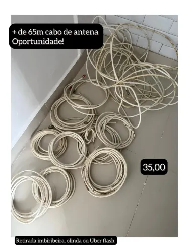 Cabo de antena lote