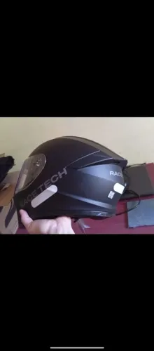Capacete fosco preto tamanho 58