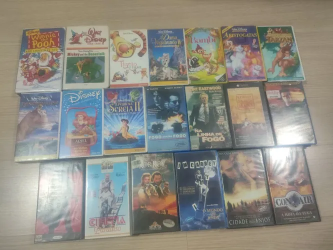 3 Fitas VHS Disney (e outras) a sua escolha por $50