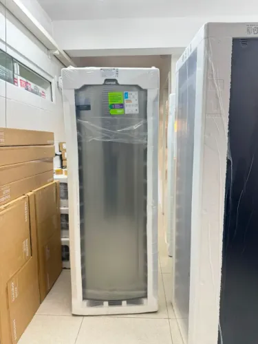 Geladeira Consul 337L Frost Free com Espaço Extra Frio Inox 127V nova<br>