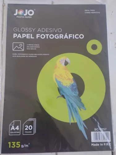 PAPEL ADESIVO 130 GRAMAS 20 FOLHAS