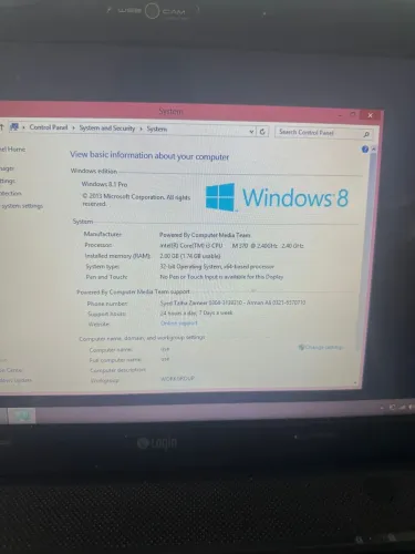 Notbook Login i3 500GB HD
