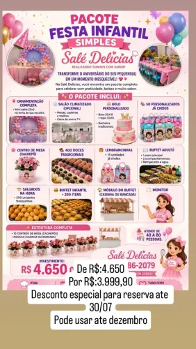 PACOTE FESTA INFANTIL