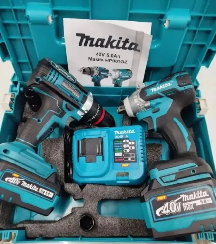 Kit dewalt 2 em 1 Makita furadeira de impacto & Chave de impacto que vira furadeira novas