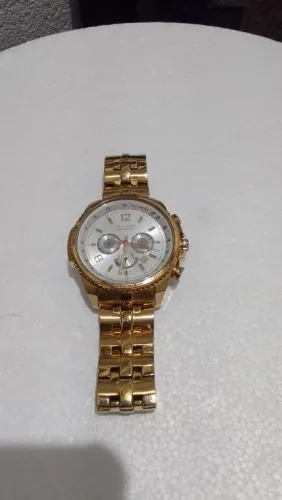 Relógio Magnum original  ma33460h aço dourado 