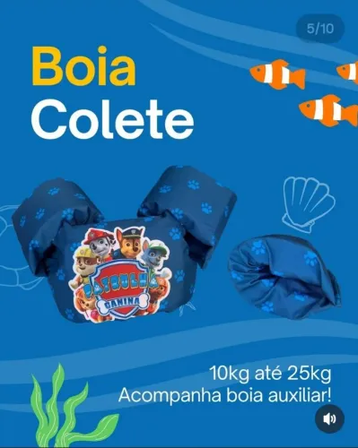 Boia para criança que não fura