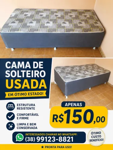 Cama de solteiro em ótimo estado.