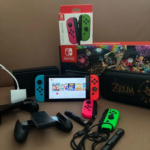 Nintendo Switch 1 desbloq+ cartão 512 GB + Extras