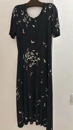 Vestido Osklen Original com Estampa de Garça ? Tam. P