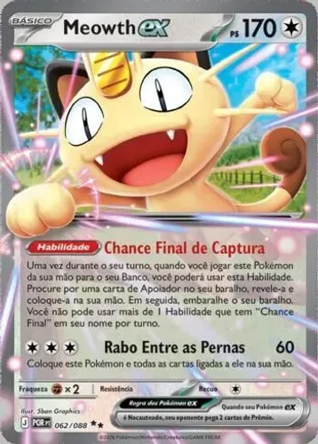Carta Meowth Equílibrio Perfeito