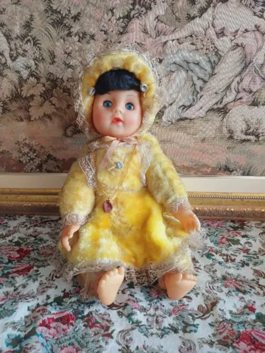 Boneca anos 60 dorminhoca 50cm RARIDADE