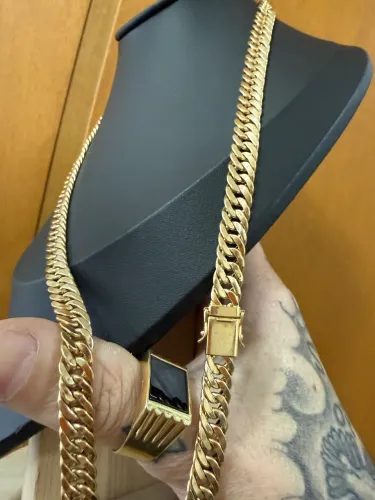 Corrente de ouro 18k com certificado garantia eterna