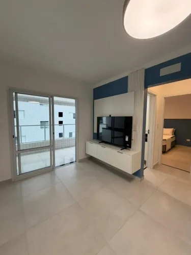 APARTAMENTO MOBILIADO VISTA PARA O MAR - PRAIA GRANDE