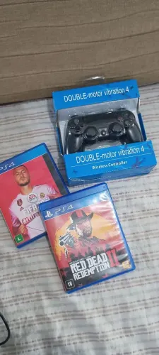 KIT PS4, CONTROLE + JOGO