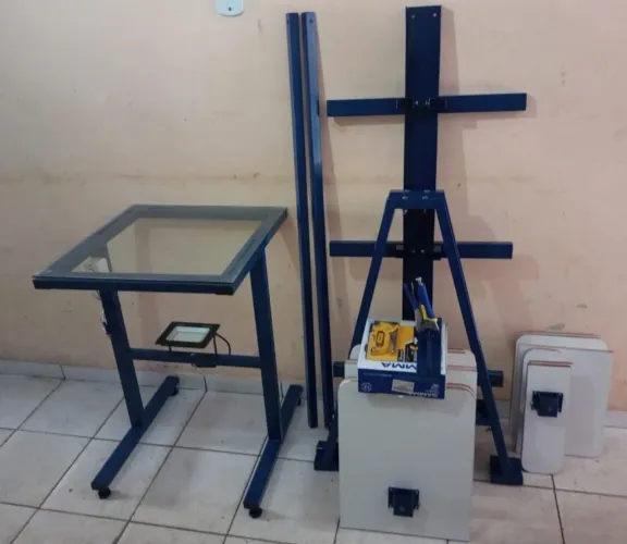 SUPER SERIGRAFIA EQUIPAMENTO PARA IMPRESSÃO DE CAMISETAS COMPLETO PRONTO PARA USAR