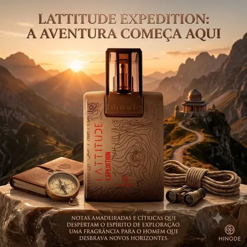 ?Perfume Masculino Lattitude Expedition Hinode 100ml Original
